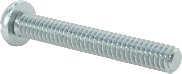 Dekoratif Kombinasyonlu Phillips/Düz Başlı Vidalar, Yuvarlak Baş, 1/4"-20 Diş, 1-3/4" Uzunluk