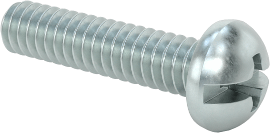 Dekoratif Kombinasyonlu Phillips/Düz Başlı Vidalar, Yuvarlak Baş, 2-56 Diş, 3/8" Uzunluk