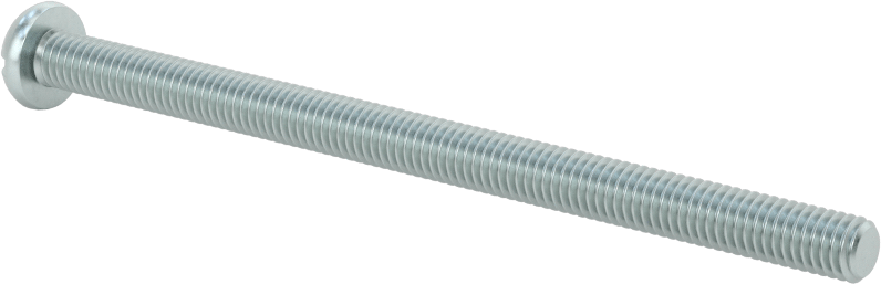 Dekoratif Kombinasyonlu Phillips/Düz Başlı Vidalar, Yuvarlak Baş, 10-32 Diş, 3" Uzunluk