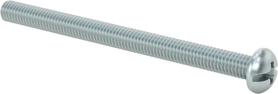 Dekoratif Kombinasyonlu Phillips/Düz Başlı Vidalar, Yuvarlak Baş, 3/8"-16 Diş, 5 inç Uzunluk