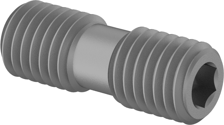 Karbür Uç Tutucular için Ayar Vidası, Kelepçe Tipi, 1/4"-28 Diş, 0,69" Uzunluk