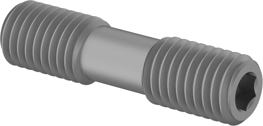 Karbür Uç Tutucular için Ayar Vidası, Kelepçe Tipi, 1/4"-28 Diş, 1" Uzunluk