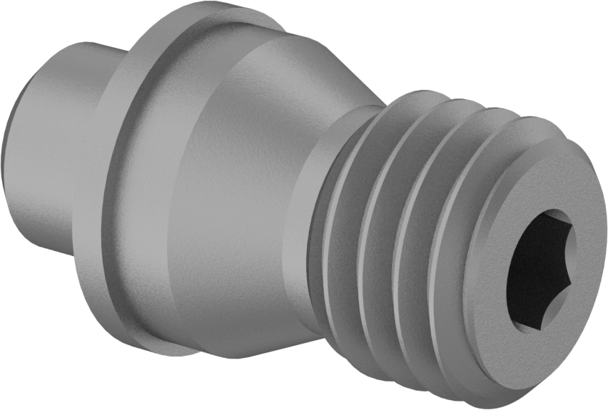 Karbür Uç Tutucular için Ayar Vidası, Kilit Pimi Stili, 1/4"-28 Diş, 0,519" Uzunluk