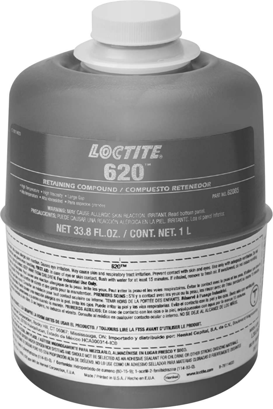 Sabitleme Bileşiği, Gevşek Oturan Parçalar için, Loctite® 620, 33.8 FL. oz
