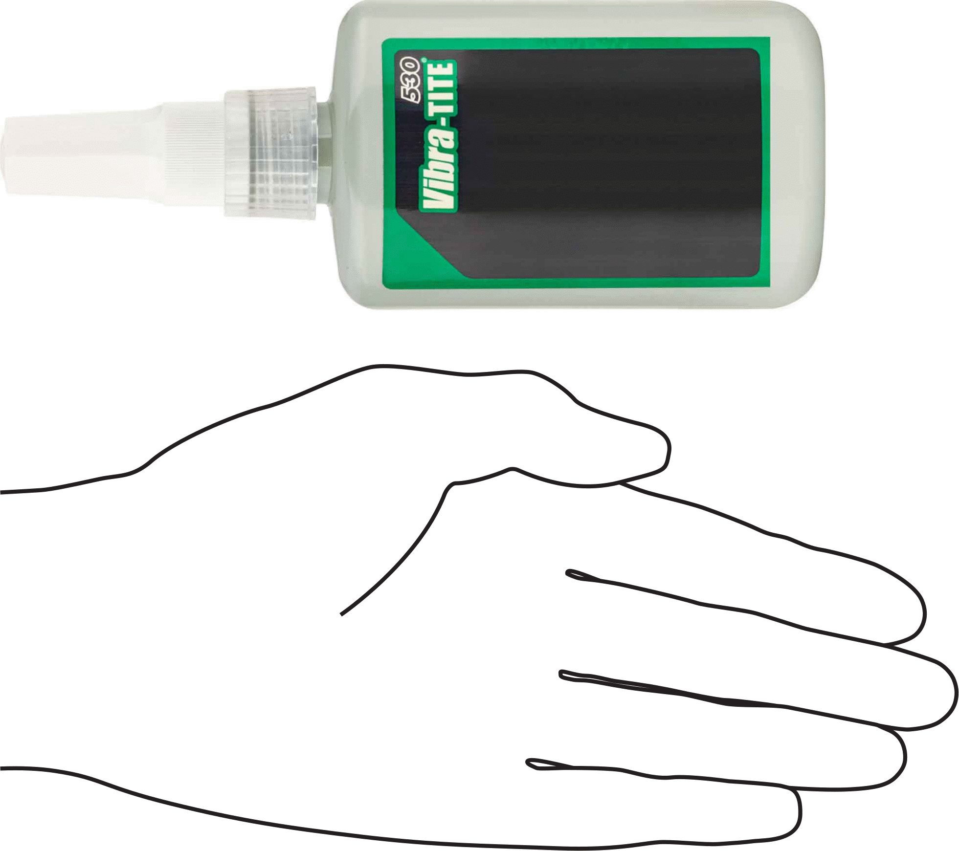 Sabitleme Bileşiği, Yağlı Sıkı Geçen Parçalar için, Vibra-Tite 530, 1.69 FL oz