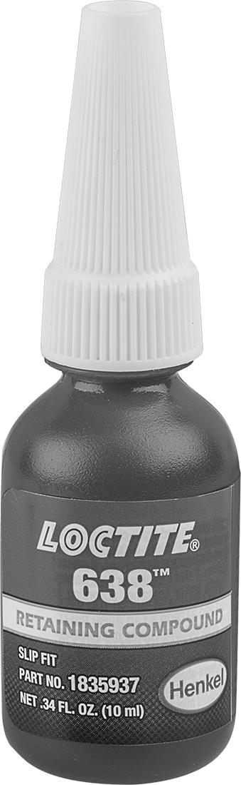 Sabitleme Bileşiği, Yağlı Sıkı Geçen Parçalar için, Loctite® 638, 0.34 FL oz