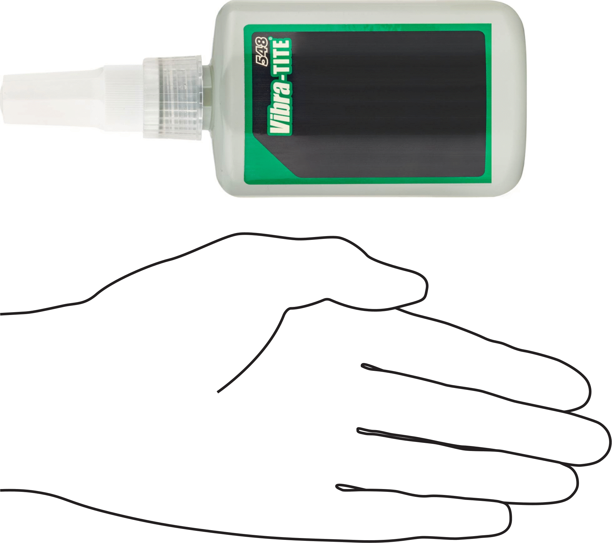 Sabitleme Bileşiği, Yağlı Sıkı Geçen Parçalar için, Vibra-Tite 548, 1.69 FL oz