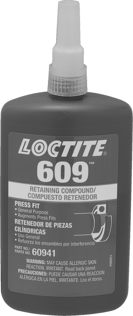 Sabitleme Bileşiği, Sıkı Oturan Parçalar için, Loctite® 609, 8.45 FL. oz