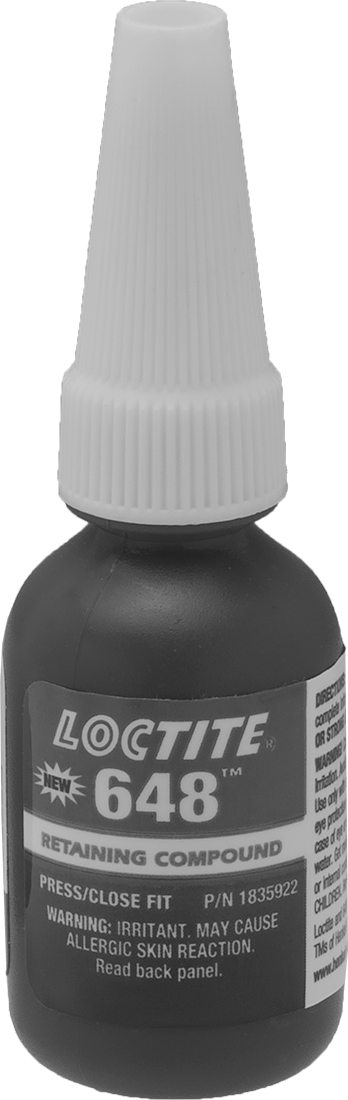 Sabitleme Bileşiği, Yağlı Sıkı Geçen Parçalar için, Loctite® 648, 0.34 FL oz