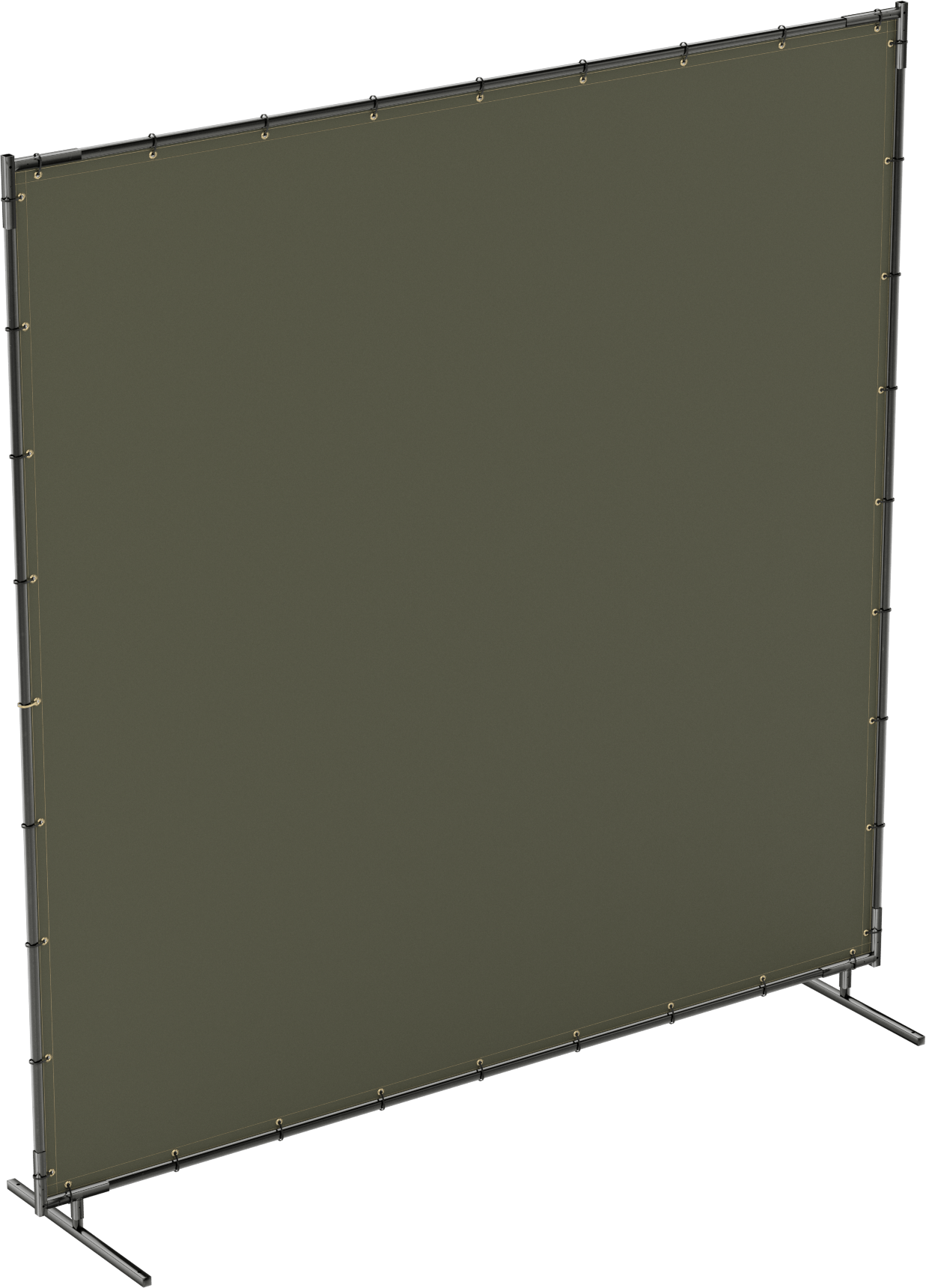Bağlanabilir Kaynak Ekranı, 85 oz. Pamuklu Flanel Keçe, 8' Yükseklik x 8' Genişlik