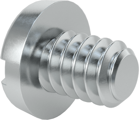 Çinko Kaplı Çelik Dar Peynir Başlı Oluklu Vida, M1,6 x 0,35 mm Diş, 2 mm Uzunluk, 3 mm Baş Çapı