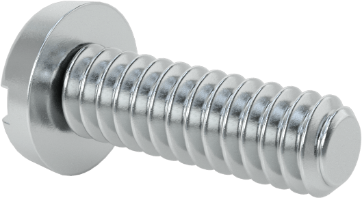 Çinko Kaplı Çelik Dar Peynir Başlı Oluklu Vida, M1,6 x 0,35 mm Diş, 5 mm Uzunluk, 3 mm Baş Çapı