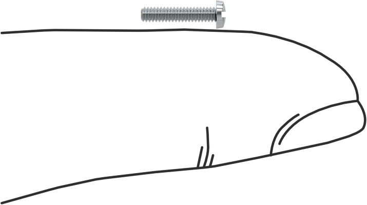 Çinko Kaplı Çelik Dar Peynir Başlı Oluklu Vida, M1,6 x 0,35 mm Diş, 8 mm Uzunluk, 3 mm Baş Çapı