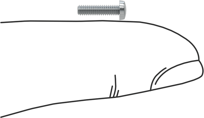 Çinko Kaplı Çelik Dar Peynir Başlı Oluklu Vida, M2 x 0,4 mm Diş, 8 mm Uzunluk, 3,8 mm Baş Çapı