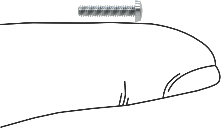Çinko Kaplı Çelik Dar Peynir Başlı Oluklu Vida, M2 x 0,4 mm Diş, 10 mm Uzunluk, 3,8 mm Baş Çapı