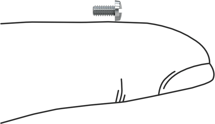 Çinko Kaplı Çelik Dar Peynir Başlı Oluklu Vida, M2 x 0,4 mm Diş, 4 mm Uzunluk, 3,8 mm Baş Çapı