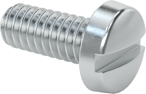 Çinko Kaplı Çelik Dar Peynir Başlı Oluklu Vida, M2 x 0,4 mm Diş, 5 mm Uzunluk, 3,8 mm Baş Çapı