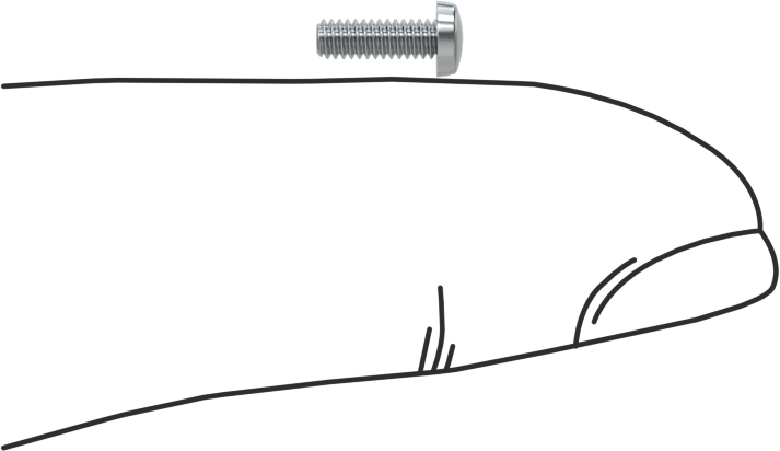Çinko Kaplı Çelik Dar Peynir Başlı Oluklu Vida, M2 x 0,4 mm Diş, 6 mm Uzunluk, 3,8 mm Baş Çapı
