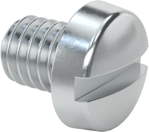 Çinko Kaplı Çelik Dar Peynir Başlı Oluklu Vida, M4 x 0,7 mm Diş, 5 mm Uzunluk, 7 mm Baş Çapı