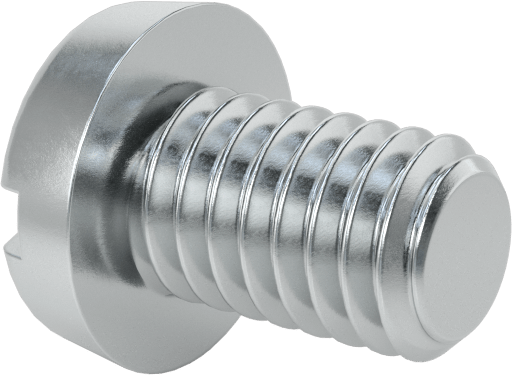 Çinko Kaplı Çelik Dar Peynir Başlı Oluklu Vida, M4 x 0,7 mm Diş, 6 mm Uzunluk, 7 mm Baş Çapı
