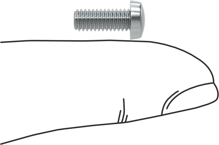Çinko Kaplı Çelik Dar Peynir Başlı Oluklu Vida, M4 x 0,7 mm Diş, 10 mm Uzunluk, 7 mm Baş Çapı