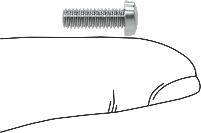 Çinko Kaplı Çelik Dar Peynir Başlı Oluklu Vida, M4 x 0,7 mm Diş, 12 mm Uzunluk, 7 mm Baş Çapı