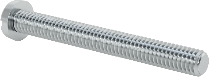 Çinko Kaplı Çelik Dar Peynir Başlı Oluklu Vida, M4 x 0,7 mm Diş, 35 mm Uzunluk, 7 mm Baş Çapı