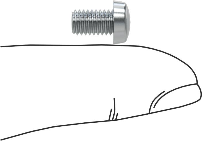 Çinko Kaplı Çelik Dar Peynir Başlı Oluklu Vida, M5 x 0,8 mm Diş, 8 mm Uzunluk, 8,5 mm Baş Çapı