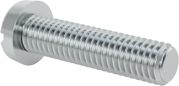 Çinko Kaplı Çelik Dar Peynir Başlı Oluklu Vida, M5 x 0,8 mm Diş, 20 mm Uzunluk, 8,5 mm Baş Çapı