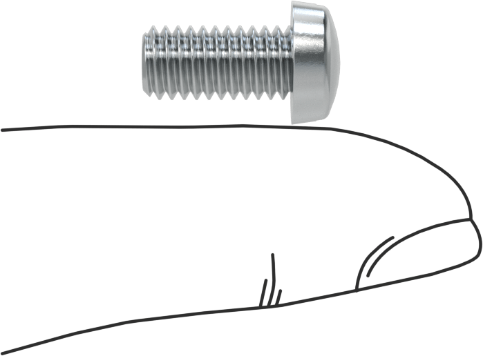 Çinko Kaplı Çelik Dar Peynir Başlı Oluklu Vida, M6 x 1 mm Diş, 12 mm Uzunluk, 10 mm Başlık Çapı