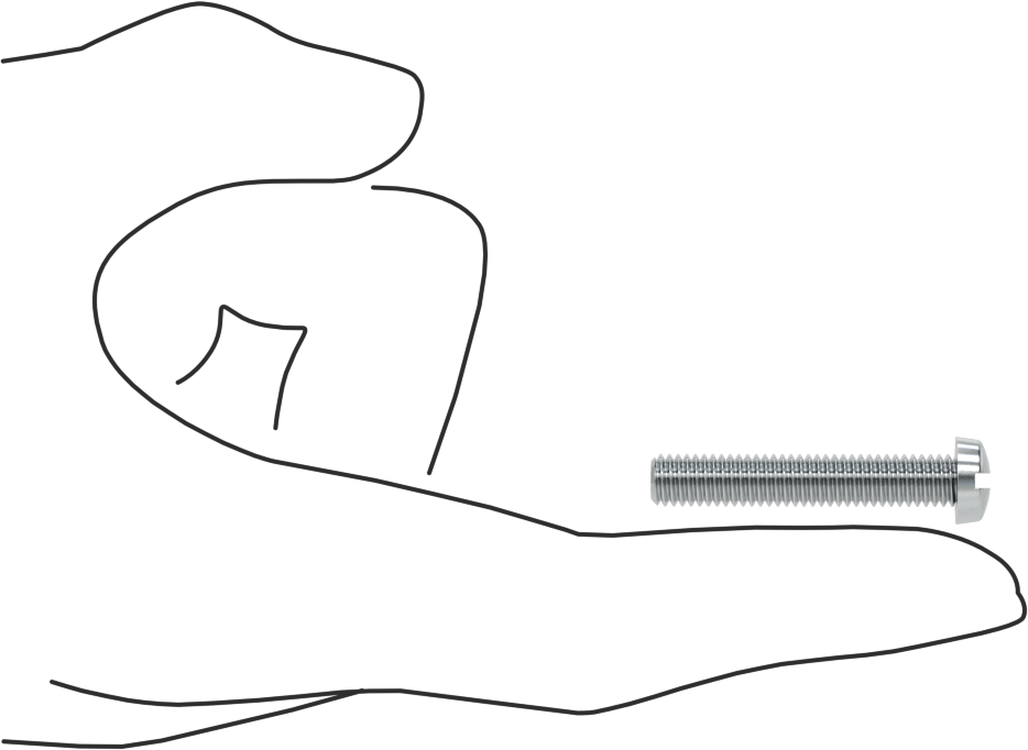 Çinko Kaplı Çelik Dar Peynir Başlı Oluklu Vida, M6 x 1 mm Diş, 35 mm Uzunluk, 10 mm Başlık Çapı