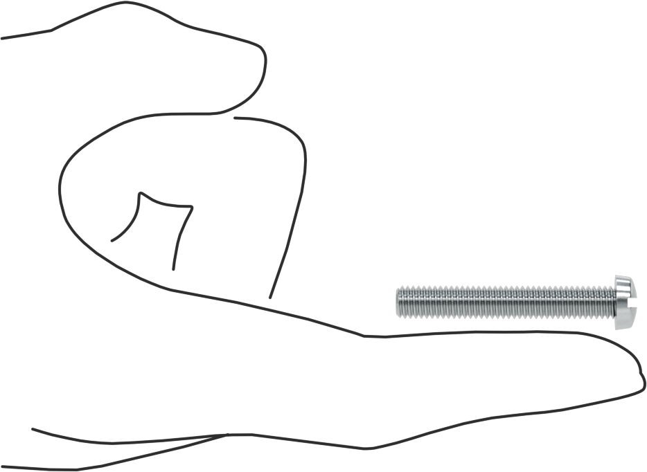 Çinko Kaplı Çelik Dar Peynir Başlı Oluklu Vida, M6 x 1 mm Diş, 40 mm Uzunluk, 10 mm Başlık Çapı