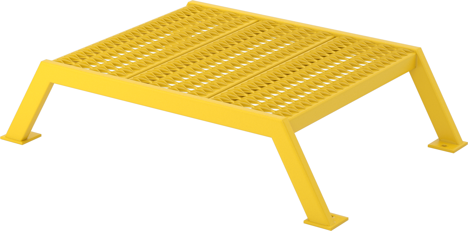 Alçak Çapraz Merdivenler, Toz Boyalı Çelik, 9“ Yükseklik x 26-1/2” Genişlik x 3'4" Yükseklik Toplam
