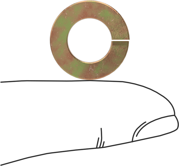 Mil. Spec. Yaylı Pul, Kadmiyum Kaplamalı Çelik, 3/8" Vida Boyutu için, MS35338