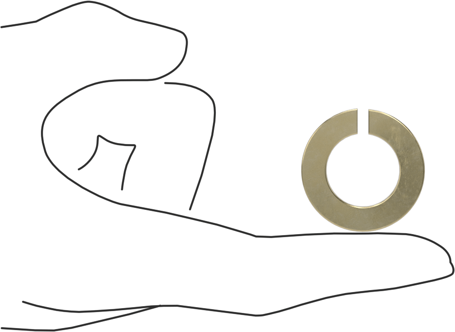Mil. Spec. Yaylı Pul, Çinko-Sarı-Kromat Kaplı Çelik, 3/4" Vida için, MS35338