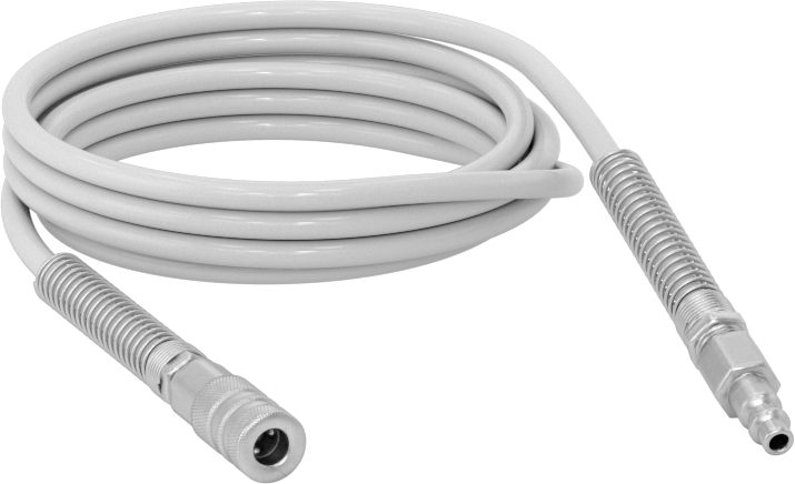 Bağlantı Parçaları ile Geri Çekilebilir Hava Hortumu, Hızlı Bağlantı Kesme 1/4 Pirinç Soket x 1/4 Çelik Plug, 5/16" OD, 9 Fit Uzunluk