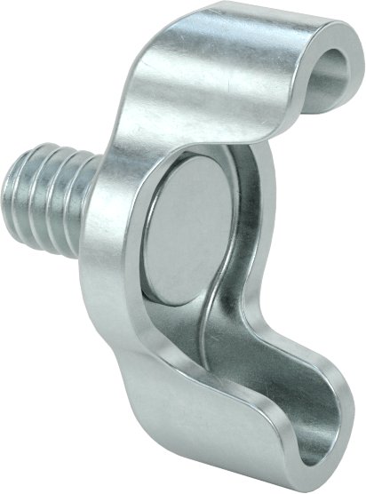 Çinko Kaplı Çelik Kanat Başlı Parmak Vidaları, 1/4"-20 Diş Boyutu, 3/8" Uzunluk