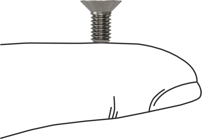 Sol Dişli 18-8 Paslanmaz Çelik Altıgen Soketli Düz Başlı Vida, M4 x 0,7 mm Diş Boyutu, 8 mm Uzunluk