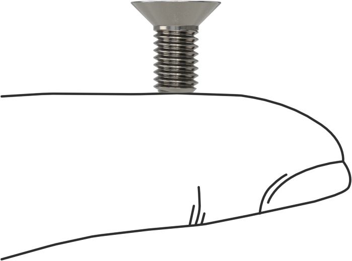 Sol Dişli 18-8 Paslanmaz Çelik Altıgen Soketli Düz Başlı Vida, M5 x 0,8 mm Diş Boyutu, 10 mm Uzunluk