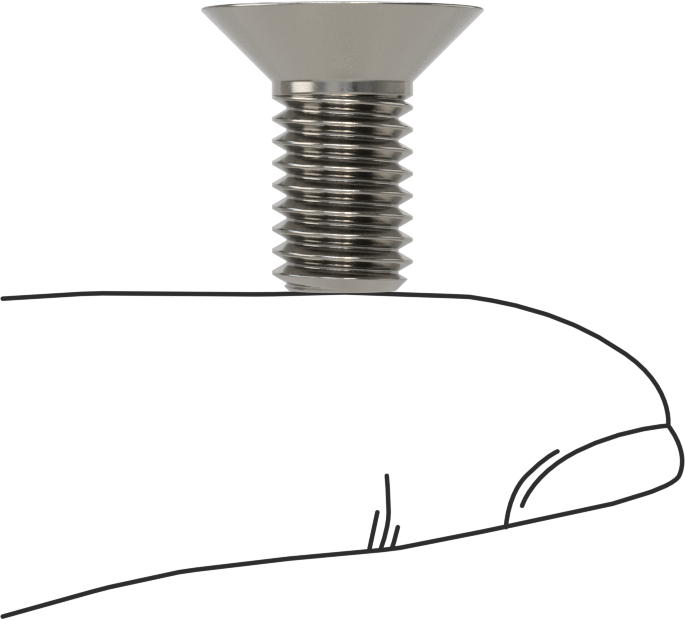 Sol Dişli 18-8 Paslanmaz Çelik Altıgen Soketli Düz Başlı Vida, M8 x 1,25 mm Diş Boyutu, 16 mm Uzunluk