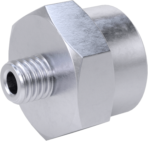 Yüksek Basınçlı Nikel Kaplı Pirinç Boru Bağlantı Parçası, Adaptör, 1/8 BSPP Dişi, M5 x 0,8 mm Diş Boyutu Erkek