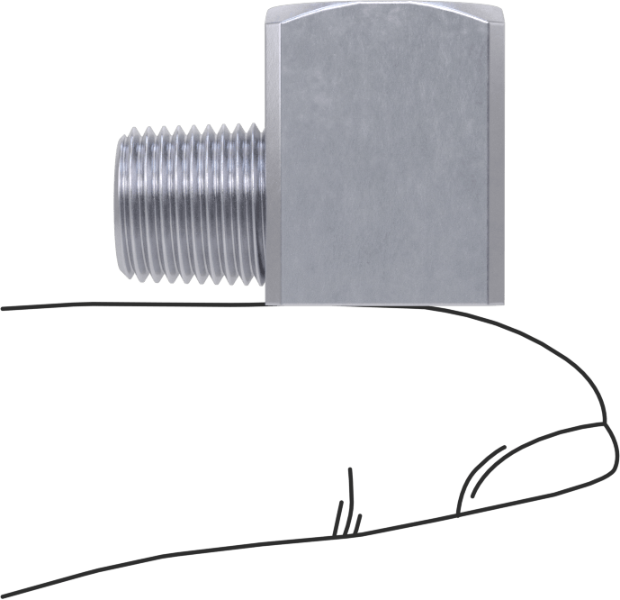 Yüksek Basınçlı Nikel Kaplı Pirinç Boru Bağlantı Parçası, 90 Derece Dirsek Adaptörü, 1/8 NPT Dişi x Erkek