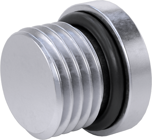 Yüksek Basınçlı Nikel Kaplı Pirinç Boru Bağlantı Parçası, Altıgen Tahrikli Tıkaç, Buna-N O-Ring, M12 x 1,25 mm Diş
