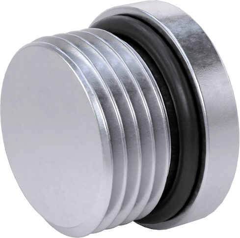 Yüksek Basınçlı Nikel Kaplı Pirinç Boru Bağlantı Parçası, Altıgen Tahrikli Tıkaç, Floroelastomer O-Ring, 3/8 BSPP