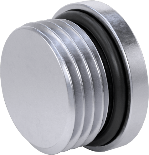 Yüksek Basınçlı Nikel Kaplı Pirinç Boru Bağlantı Parçası, Altıgen Tahrikli Tıkaç, Floroelastomer O-Ring, 1/2 BSPP