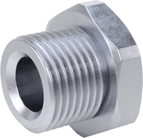 Yüksek Basınçlı Nikel Kaplı Pirinç Boru Bağlantı Parçası, Dış Altıgen Tahrikli Fiş, M12 x 1 mm Erkek Diş