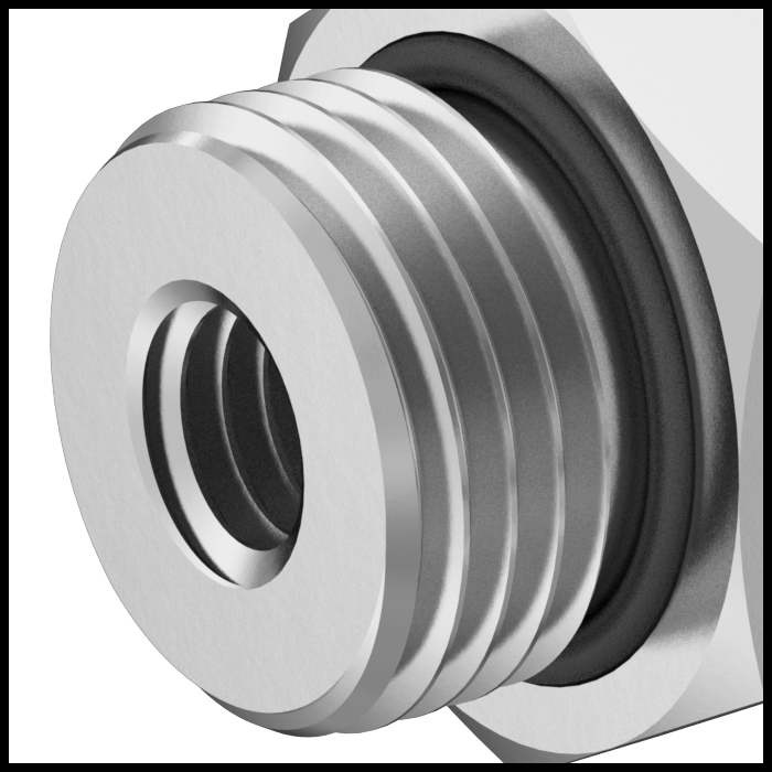 Male BSPP Threads with O-Ring