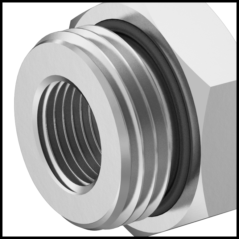 Female BSPP Threads with O-Ring