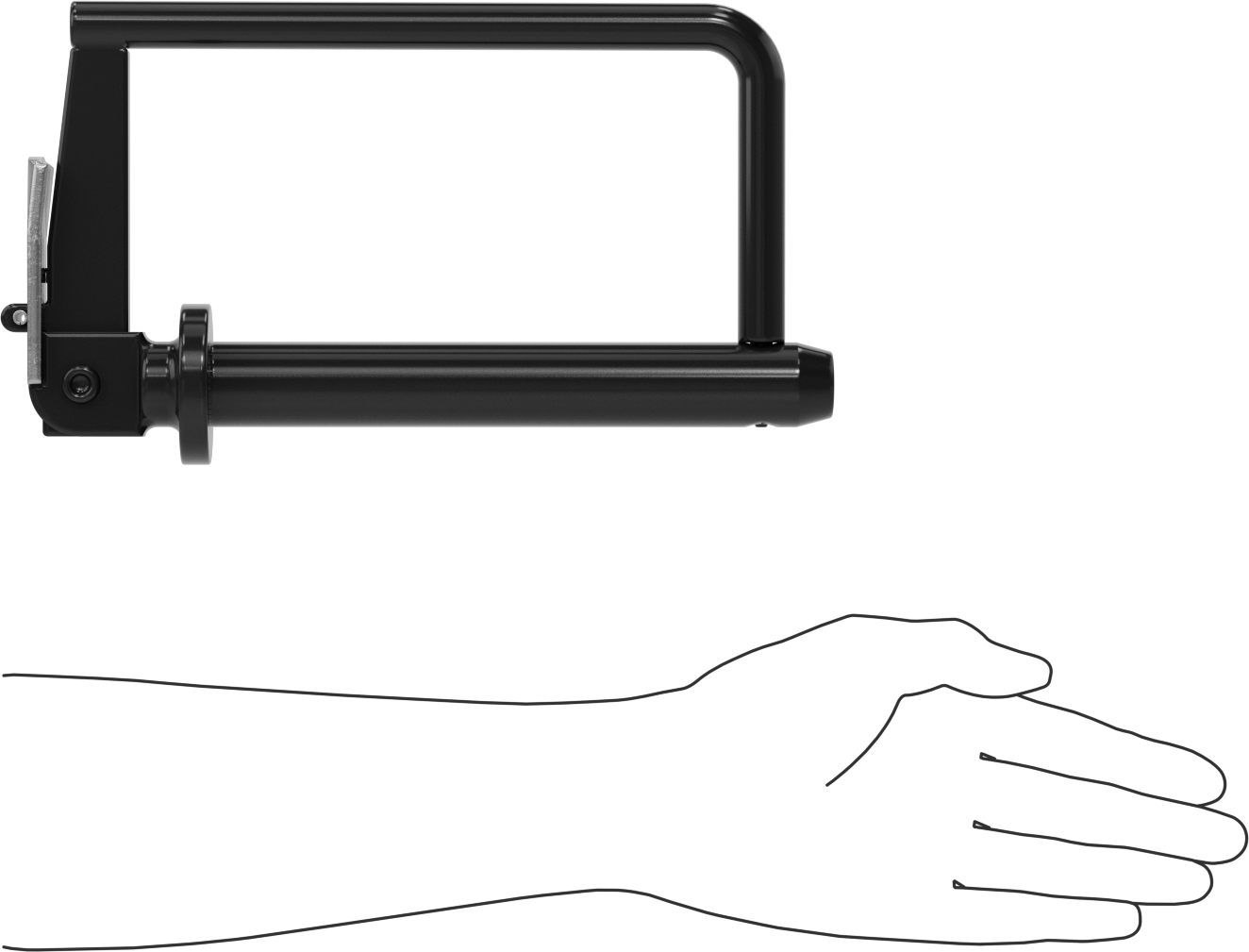 Kilitli Tutuculu Çatal Pim, 1-1/8" Çap, 7" Kullanılabilir Uzunluk