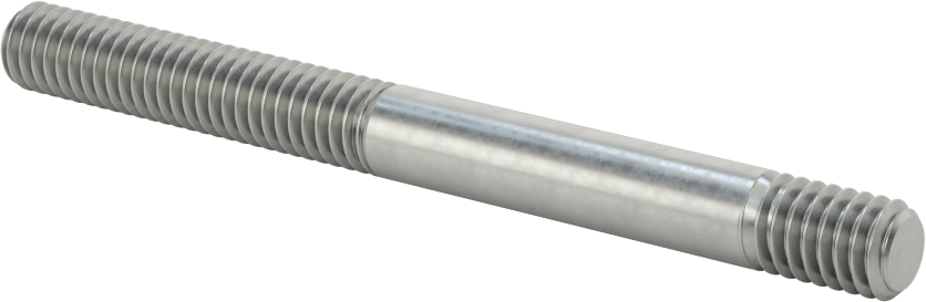 Her İki Ucu Dişli Titreşime Dayanıklı Montaj Saplaması, Çelik, 5/16"-18 Diş Boyutu, 1/2“ x 1-1/2” Diş Uzunluğu, 3" Uzunluk